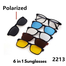 Magnetic TR90 Clip Polarized UV Protection Sunglasses Men Magnetic Clip Sunglasses 5 in 1 image