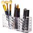 Makeup Brush Eyebrow Pencil Storage Rack Large Capacity Transparent Storage Box,Stationery Pen Holder image