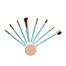 Makeup Brush Kit - 9 Pieces With Puff- (Any Color) image