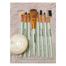 Makeup Brush Kit - 9 Pieces With Puff- (Any Color) image