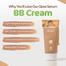 Mamaearth Glow Serum BB Cream with Vitamin C and Turmeric | Long Lasting Natural Shade (25 gm) -327314889 image