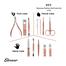 Manicure Pedicure Nail Cutter Set 12 Pcs(Any Colour) image