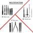 Manicure Set Pedicure Nail Clippers 15 Pcs Stainless Steel Professional image