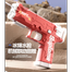 Manual Burst Ice Blast Water Gun Toys Revolver Water Gun Water Fight Printing Glock Water Gun -1pcs image