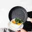 Marble Granait Coated Non-Sticky 24cm Fry Pan Wuth Glass Lid image