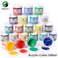 Maries Acrylic Color Paint 100ml Jar For Professional Artists Black image
