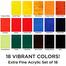 Maries Acrylic Color Paint 18 color Box For Professional Artist 12 ml Tubes image