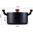 Masterchef Casserole With Lid Induction Pots Spaghetti Pot Steamer Pot Glass Lid Wooden Handle Aluminium Cooking Pot Non-Stick Coating Pan Set Suitable For All Hob Types 24 Cm image