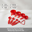 Measuring Spoons Plastic Measuring Cups 8 Pcs set image