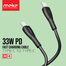 Meke M4 33W PD Fast Charging Cable Type-C to Type-C-Black image