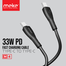 Meke M4 33W PD Fast Charging Cable Type-C to Type-C-Black image