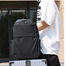 Men'S Waterproof Trendy Nylon Commuting Backpack Black image