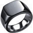 Men's Black Rock Punk Rings image