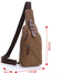 Mens Canvas Crossbody Chest Shoulder Messenger Bag image