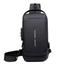 Men's Multi-function Anti-theft USB Shoulder Bag Crossbody Bag Travel Sling Bag Pack Messenger Pack Chest Bag image