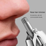 Men's Nose Hair Trimmer Stainless Steel Manual Trimmer Suitable For Nose Hair Razor Washable Portable Nose Hair Trimmer image