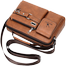 Men's Pu Leather Shoulder Bag (Brown Shape) image