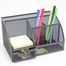 Mesh Desk Organizer Pen Holder 6 Compartments-1 Pcs image