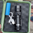 Metal Body High Power Rechargeable 3 Modes Zoomable Outdoor Riding Torch Light With Box image