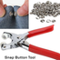 Metal Snap Button Tool Kit With 100 Sets And Pliers For DIY – 1Set image