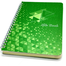 Metallic Crown Notebook Green image