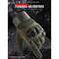Military Grade Tactical Carbon Fiber Touch Screen Enable Hand Gloves For Bike (Heavy Duty Full Finger Protective Sports Gloves- Anti-slip,Breathable and Water Resistant) Army Green image