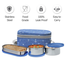Milton Corporate Lunch 3 Stainless Steel Lunch Box - Blue image
