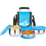 Milton Tasty Lunch Box Insulated Fabric Jacket 4 Stainless Steel Containers Leak Proof image