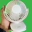 Wiwu Mini Clip Fan 360 Degree Rotation Rechargeable Fan (WiWu FS03)- White Color image