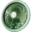 Mini Desktop Rechargeable Fan Portable Table and Camping Fan with LED Lamp image