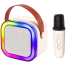 Mini Karaoke Speaker With Wireless Microphone – Portable Bluetooth Sound System image