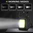 Mini Led Cob Keychain Flashlight 300mah And 500mah Options 500lm C Type Rechargeable Pocket Torch With Magnet And Hook 4 Modes Multipurpose Waterproof 500mah Metal Housing image