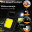 Mini Led Cob Keychain Flashlight 300mah And 500mah Options 500lm C Type Rechargeable Pocket Torch With Magnet And Hook 4 Modes Multipurpose Waterproof image