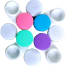 Mini Plastic Contact Lens Kit , Lens Case, Kit Box 4 Color Available 4 Pcs image