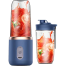 Mini Portable Blender Machine 400ml Fruit Juice Smoothie, USB Recahrable Wireless Electric Kitchen Mixer with 6 Blade image