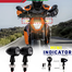 Mini Super Universal Bright Indicator LED Running Light For All Type Of Motorcycle 1 Pair image