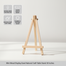 Mini Wood Display Easel Natural Craft Table Stand 18 Inchs image