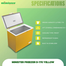 Minister Freezer D-170 Yellow 170 Ltr image
