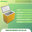 Minister Freezer D-235 Yellow 235 Ltr image
