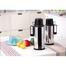 Mirror Finished Metal Body Vacuum Flask Black and Silver image