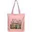 Mitu Home and Curtain Premium Zipper Canvas Tote Bag Trendy Women Shopping University And College Bag image