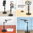 Mobile Phone Holder Stand 360 Rotate for Live Streaming Shoot YouTube TikTok Video Round Base Smartphone – Mobile Stand image