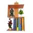 Modern S-Shape Bookshelf 3 Tier image