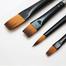 Mont Marte Gallery Series Acrylic Flat Brush Set Black/Grey 4 Pcs image