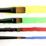 Mont Marte Gallery Series Acrylic Flat Brush Set Black/Grey 4 Pcs image
