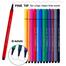 Mont Marte Fine Tip Markers, Vibrant Colors with 0.4mm Fine Line Point - 12 Colour Box image