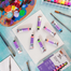 Mont Marte Fluro Glow In The Dark Acrylic Paint Intro Set 8 x 18ml - Glows Under Black Light image