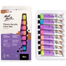 Mont Marte Fluro Glow In The Dark Acrylic Paint Intro Set 8 x 18ml - Glows Under Black Light image