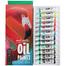 Mont Marte Oil Color Paints 12pce x 12ml Colour Tubes for Artists image
