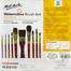 Mont Marte Watercolor Brush Set 11 Pcs with Wallet for water colour painting image